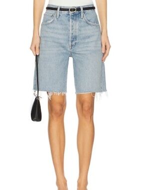 Agolde 90s denim shorts light wash